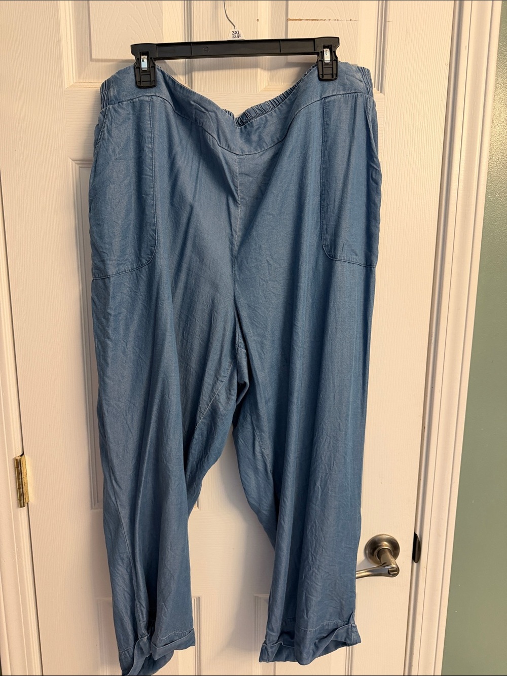 Cato Light Blue Cropped Ankle Pants